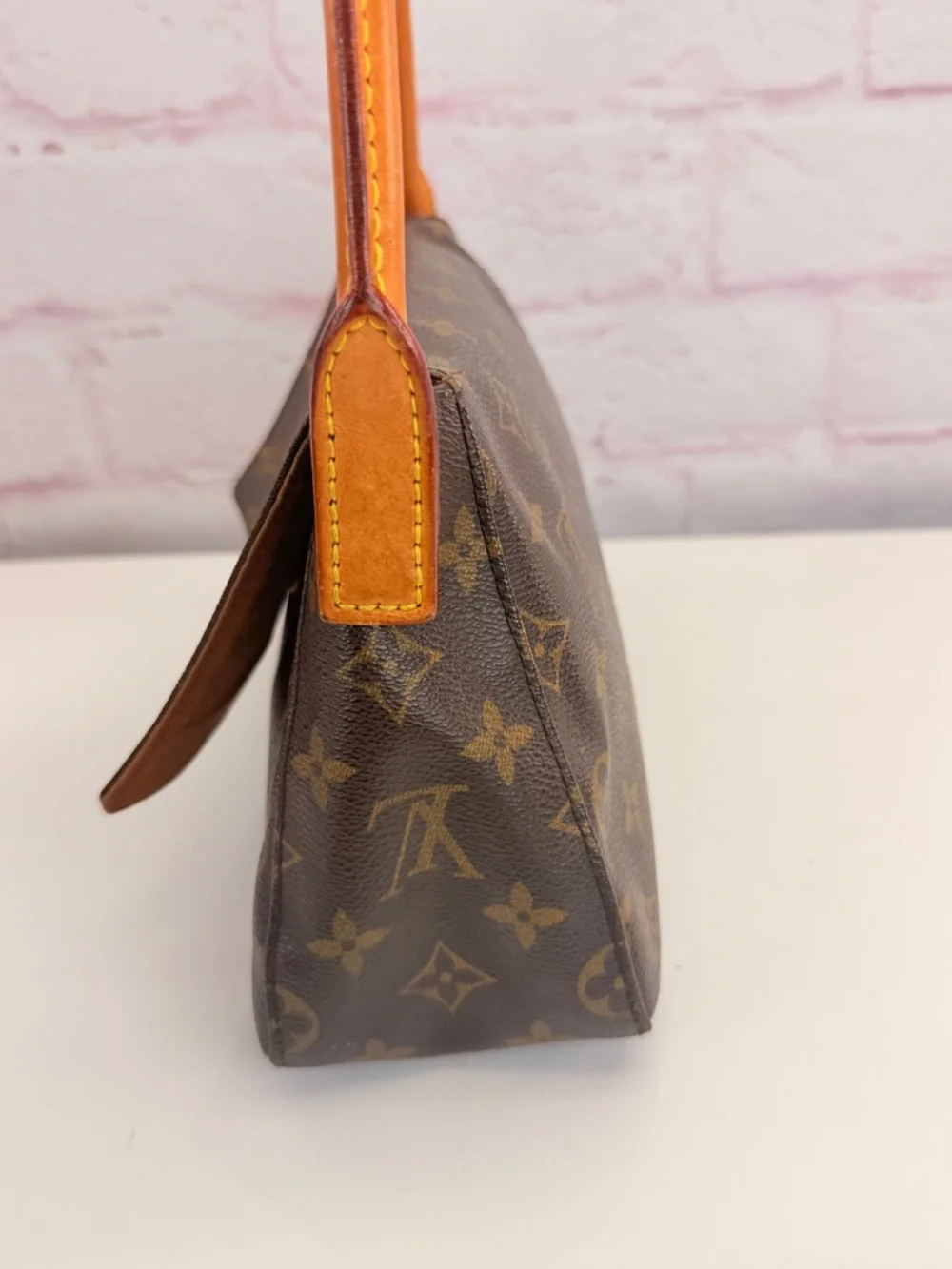 Authentic Louis Vuitton Monogram Mini Looping Loop PM Canvas Shoulder Bag